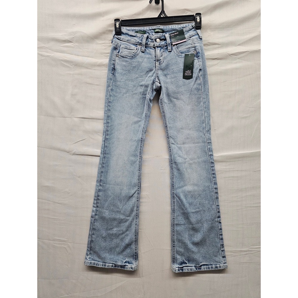 Wild Fable Womens Low Rise Bootcut Jeans Light Blue Cotton Blend Casual Size 0